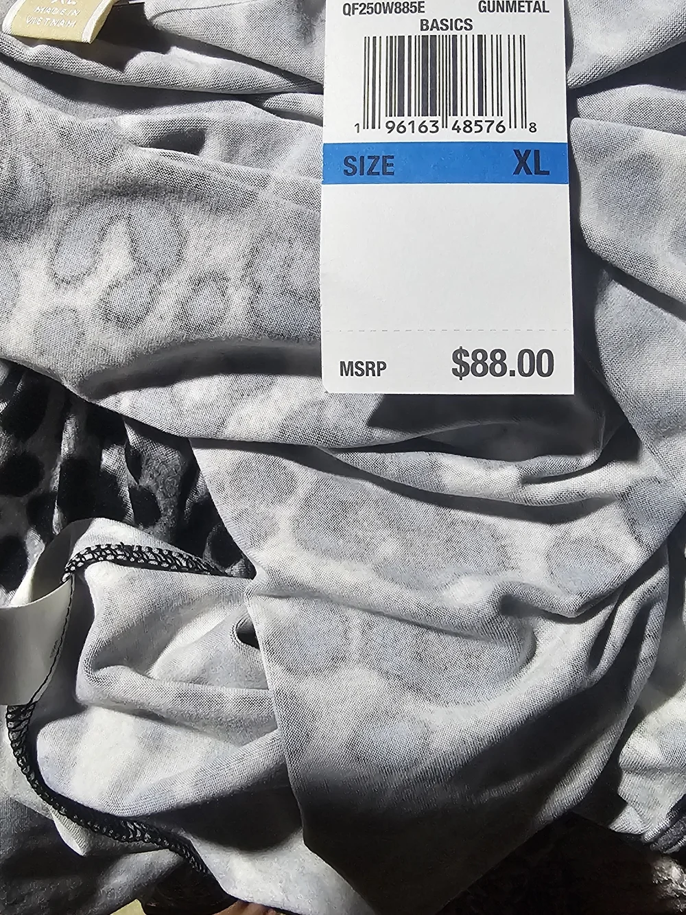 Michael Kors Black and White Leopard Halter Camisole